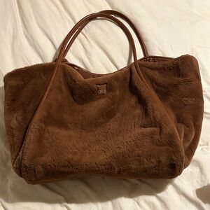 ALO Yoga Plush Brown Tote Bag